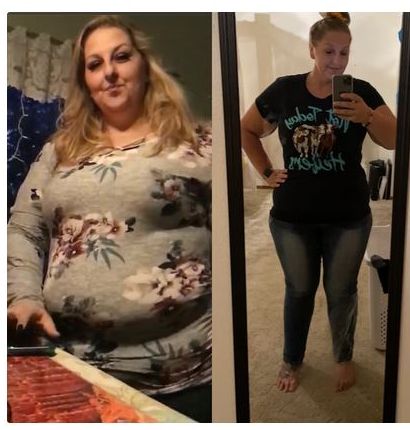 Deanna, before and after using the Feel Great System